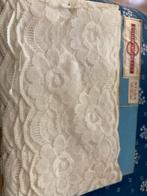 Oud wit kant met verkleuring, Ophalen of Verzenden, Gebruikt, Kant