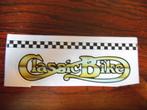 Classic Bike magazine sticker met logo – NIEUW, Verzenden, Nieuw, Auto's