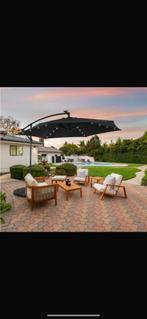 Zweefparasol nieuw! 3.00m doorsnede . Ook met ledverlichting, Ophalen of Verzenden, Zo goed als nieuw, Zweefparasol