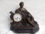 antieke pendule tafelklok napoleon III Japy Freres uurwerk, Antiek en Kunst, Antiek | Klokken, Ophalen of Verzenden