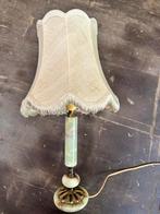 Vintage Onyx Tafellamp, Ophalen, Gebruikt, Stof, Minder dan 50 cm