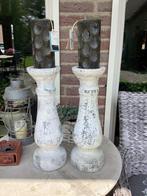 2 betonnen balusters hoogte 37.5 cm, Ophalen of Verzenden, Zo goed als nieuw
