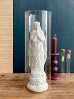 Mariabeeld in glazen ‘stolp’ cylinder, Ophalen of Verzenden, Zo goed als nieuw