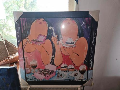 Dikke Dames Reproductie Schilderij, Antiek en Kunst, Kunst | Litho's en Zeefdrukken, Ophalen