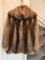 Vintage Wasbeer Bontjas met Hoed, Ophalen of Verzenden, Zo goed als nieuw, Maat 38/40 (M), Bruin