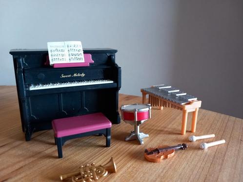 Sylvanian families zwarte piano/muziek/orkest, Verzamelen, Poppenhuizen en Toebehoren, Zo goed als nieuw, Poppenhuis, Ophalen of Verzenden