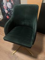 Groene Bureaustoel - Velours, Huis en Inrichting, Stoelen, Ophalen, Overige kleuren, Zo goed als nieuw, Eén
