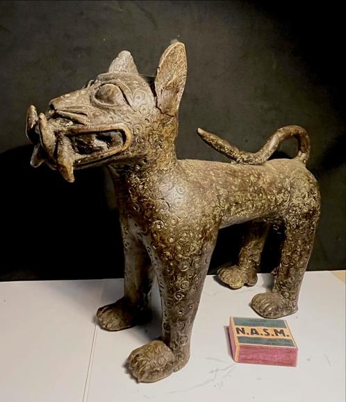 Antiek Bronzen Benin Ghana Beeld, Antiek en Kunst, Antiek | Koper en Brons, Brons, Ophalen of Verzenden
