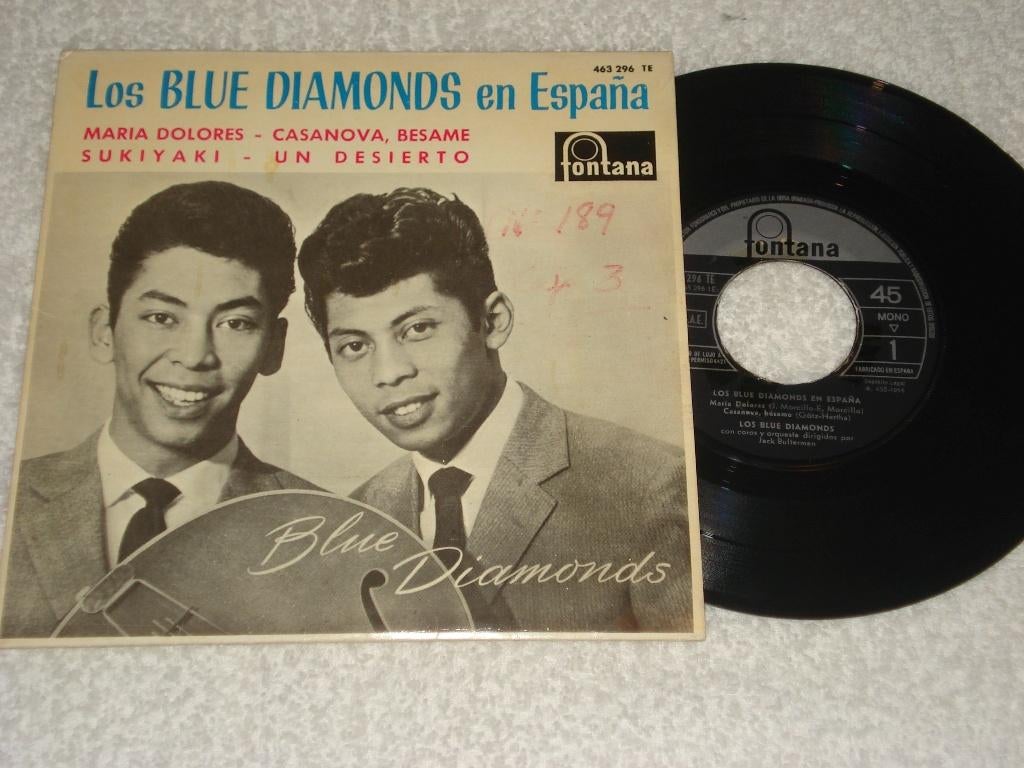 Blue Diamonds   EP   Sukiyaki       Orgineel, Cd's en Dvd's, Vinyl Singles, Ophalen of Verzenden, Zo goed als nieuw, Pop, EP