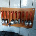 Vintage Keukengerei Set aan Houten Bord, Ophalen of Verzenden