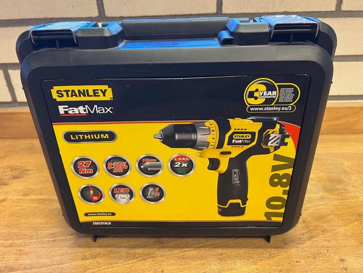 NIEUWE accuboormachine boormachine STANLEY FAT-MAX FMC010LB, Doe-het-zelf en Verbouw, Gereedschap | Boormachines, Nieuw, Boor- en Schroefmachine
