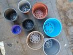 Bloempotten Kunststof - Diverse Maten en Kleuren, Tuin en Terras, Bloempotten, Kunststof, Gebruikt, Rond, Tuin
