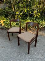 2 eetkamerstoelen (vintage/niels moller/retro), Ophalen, Hout, Gebruikt, Twee