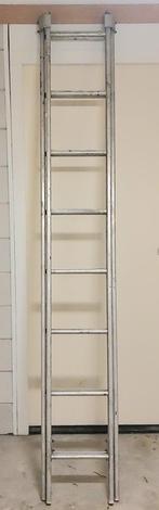Ladder-trap, aluminium, 2-delig, onverslijtbaar, Doe-het-zelf en Verbouw, Ladders en Trappen, Ophalen, Gebruikt, Ladder, Opvouwbaar of Inschuifbaar