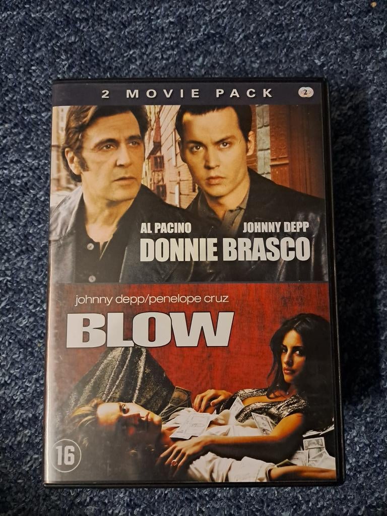 Donnie Brasco en blow (dvd), Alle leeftijden, Ophalen of Verzenden, Zo goed als nieuw