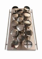 Kruidenblikjes set RVS - 13 stuks, Ophalen of Verzenden, Zo goed als nieuw