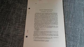 1941 Persoonsbewijs originele richtlijnen oorlog wo2 beschikbaar voor biedingen