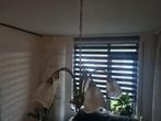 2   hang lampen 5 bollen, Huis en Inrichting, Lampen | Hanglampen, Ophalen, Zo goed als nieuw, Glas, Modern