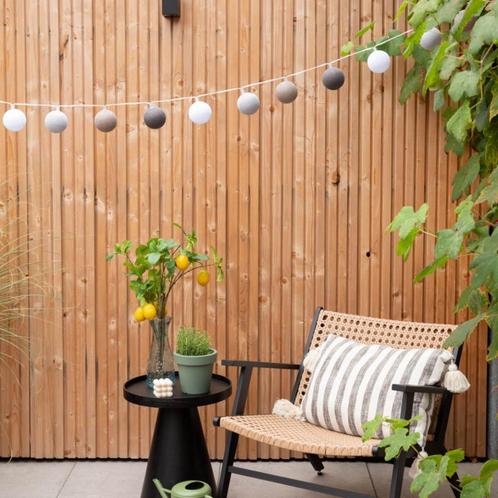 40 led Cotton Ball Lights outdoor starters en extension kit, Tuin en Terras, Buitenverlichting, Gebruikt, Overige typen, Overige materialen