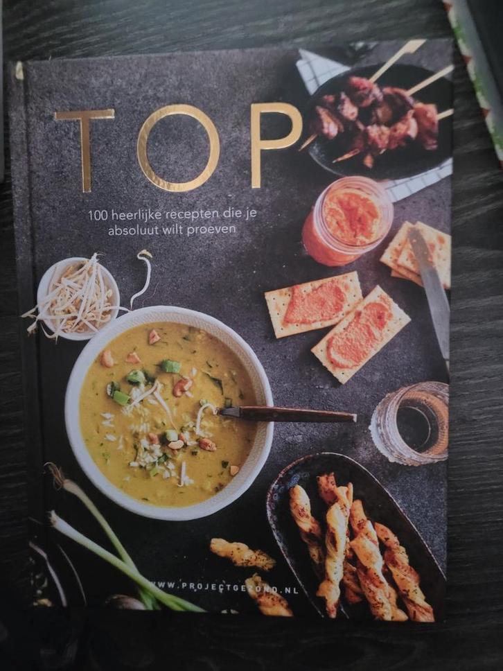 TOP 100 Recepten - Kookboek, Boeken, Kookboeken, Zo goed als nieuw, Voorgerechten en Soepen, Hoofdgerechten, Tapas, Hapjes en Dim Sum