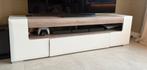 Tv-Meubel 190cm - Wit/Hout, Ophalen, Kunststof, Gebruikt, 150 tot 200 cm