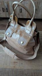 Hogan leer vintage schoudertas, Ophalen of Verzenden, Zo goed als nieuw, Bruin, Handtas