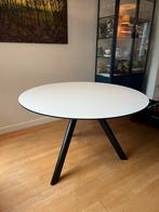 Hay Ronde Tafel - Wit/Zwart, Huis en Inrichting, Tafels | Eettafels, Ophalen, Gebruikt, 100 tot 150 cm, Rond