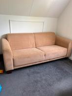 Bank creme kleur 1.96 br 0.85 diep, Gebruikt, Tweepersoons, 75 tot 100 cm, Rechte bank
