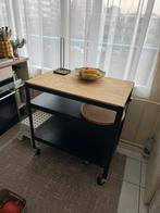 Bror roltafel ikea zwart/grenen., Ophalen of Verzenden, Zo goed als nieuw