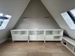 lage vitrine kast wit met glas, Ophalen of Verzenden, Zo goed als nieuw, 25 tot 50 cm, Glas