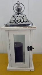 Brocant/landelijk houten lantaarn, Huis en Inrichting, Ophalen of Verzenden, Zo goed als nieuw, Hout