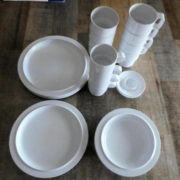 Mepal retro witte camping servies voor 4 personen - 28 delig beschikbaar voor biedingen