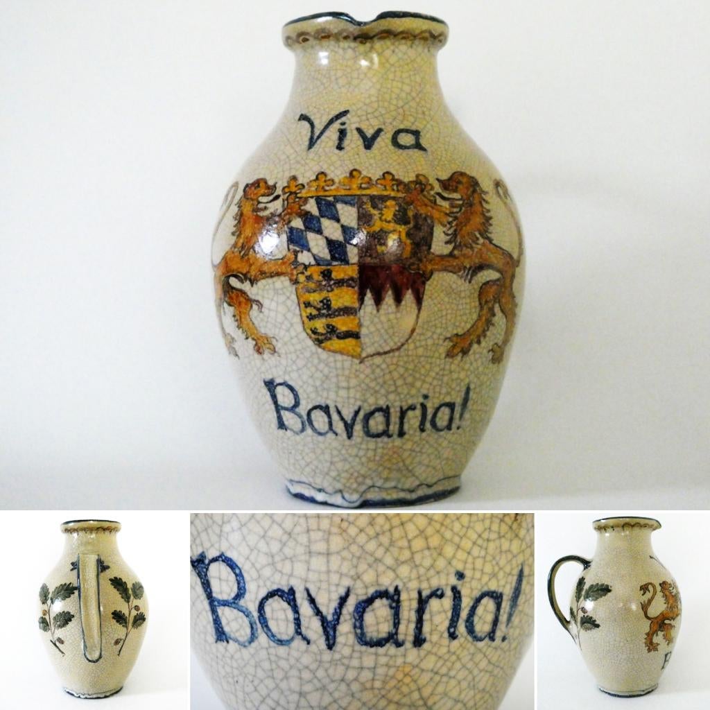 Een originele oude bierkan van Bavaria Beieren Duitsland., Antiek en Kunst, Ophalen of Verzenden