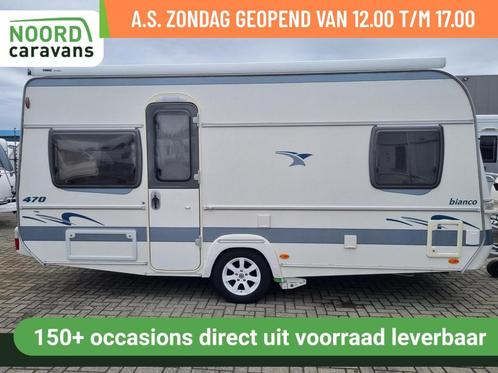 FENDT BIANCO CLASSICO 470 MOVER +AIRCO +CASS LUIFEL+FRANSBED, Caravans en Kamperen, Caravans, Bedrijf, tot en met 4, 1000 - 1250 kg