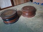 Vintage Stoofjes - Set van 2, Ophalen, Brons