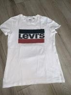 Levi xs shirtje shirt wit witte tshirt levi's, Verzenden, Wit, Gedragen, Levi’s