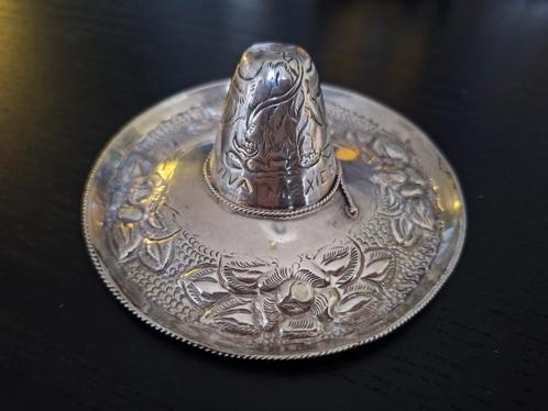 Zilveren sombrero mexico, Antiek en Kunst, Antiek | Goud en Zilver, Zilver, Ophalen of Verzenden