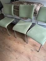 Vier retro rib stoelen, Huis en Inrichting, Stoelen, Ophalen, Zo goed als nieuw, Overige kleuren, Vier