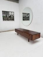 Custom Laag XXL dressoir jaren 70 Pallisander Nurigarage, Ophalen, Gebruikt, Met klep(pen), 200 cm of meer