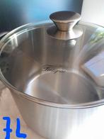 Fontignac Steelpan 7L, Huis en Inrichting, Keuken | Potten en Pannen, Ophalen of Verzenden, Gebruikt, Rvs, Koekenpan of Braadpan