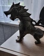 Bronze Chinthe, Lion of Burma ,  staande Chinthe Guardian, Verzenden, Brons