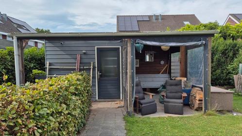 schuurtje en overkapping compleet met lounge bank en zeilen., Tuin en Terras, Overkappingen, Gebruikt, Veranda, Ophalen