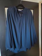 Donkerblauwe blouse van Christy T6 maat 50, Blauw, Maat 46/48 (XL) of groter, Ophalen of Verzenden, Zo goed als nieuw