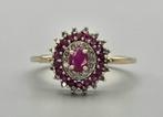 Gouden Vintage ring edelsteen robijn en diamant. 2025/760., Sieraden, Tassen en Uiterlijk, Ringen, 20 of groter, ., Nieuw, Ophalen of Verzenden