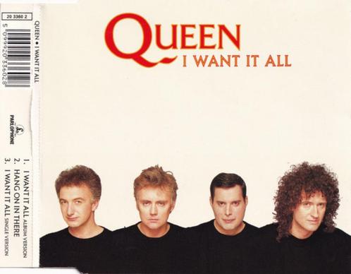 Queen - I Want It All CD Maxisingle 1989 Picturedisc 💿, Cd's en Dvd's, Cd Singles, Zo goed als nieuw, Rock en Metal, 1 single