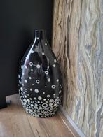 Aparte grote vaas 50cm hoog, Ophalen, 50 tot 75 cm, Zwart, Glas