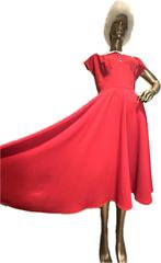 Rode swingdress Bunny Vixen, Ophalen of Verzenden, Zo goed als nieuw, Maat 42/44 (L)