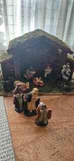 Kerststal met figuren, Ophalen of Verzenden, Zo goed als nieuw