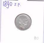 Schaarse 25 cent 1890 zonder punt Willem 3 voor 90 euro. **, Postzegels en Munten, Munten | Nederland, Koning Willem III, Zilver