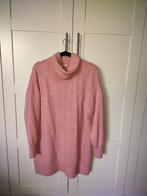 KYRA lange gebreide trui in warm roze XXL zgan, Ophalen, Maat 46/48 (XL) of groter, Zo goed als nieuw, Roze
